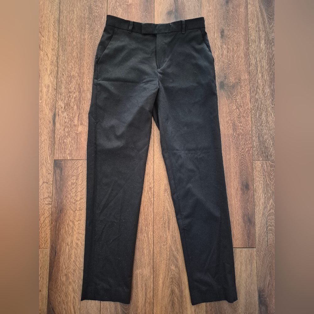 Calvin Klein Black Straight Leg Regular Fit Pants Girls Sz 18